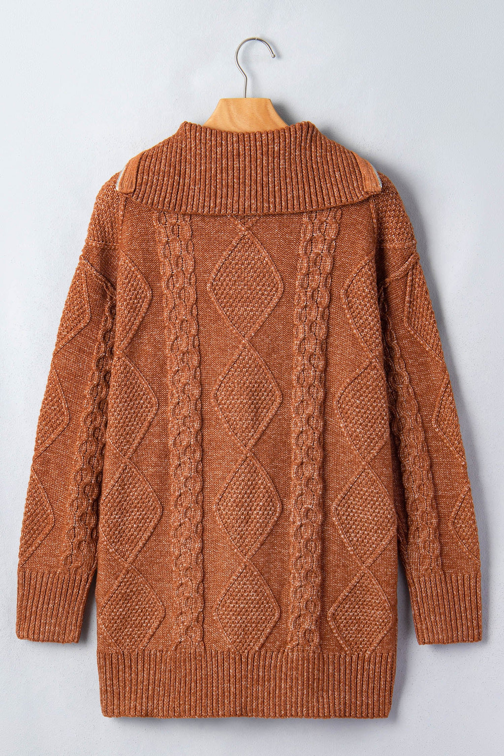 Keith Knit Drop Shoulder Long Sweater-4