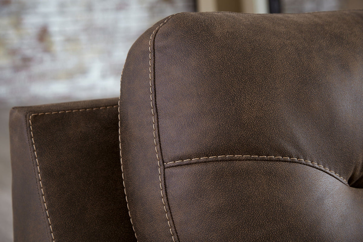 Maderla - Left Arm Facing Corner Chaise 2 Pc Sectional - Walnut