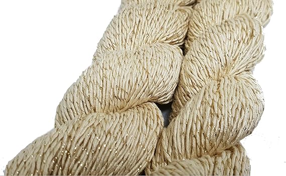 Knitsilk Sparkle Silk Yarn: Silk Shimmer Sparkle - Knit, Crochet, Weave, Baby Yarns 150 Yard 50 GR (WHITE)-2