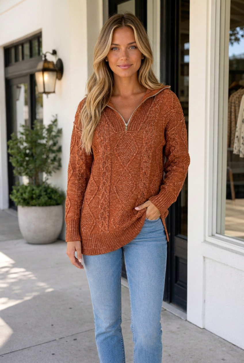 Keith Knit Drop Shoulder Long Sweater-0