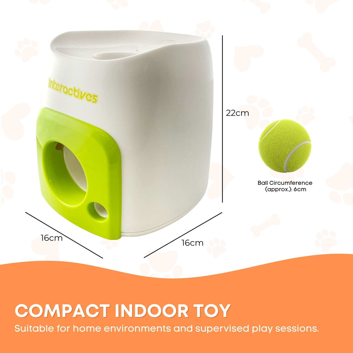 AFP Interactive Treat Reward Dog Toy - Enrichment Play Ball Drop Snack Dispenser-4