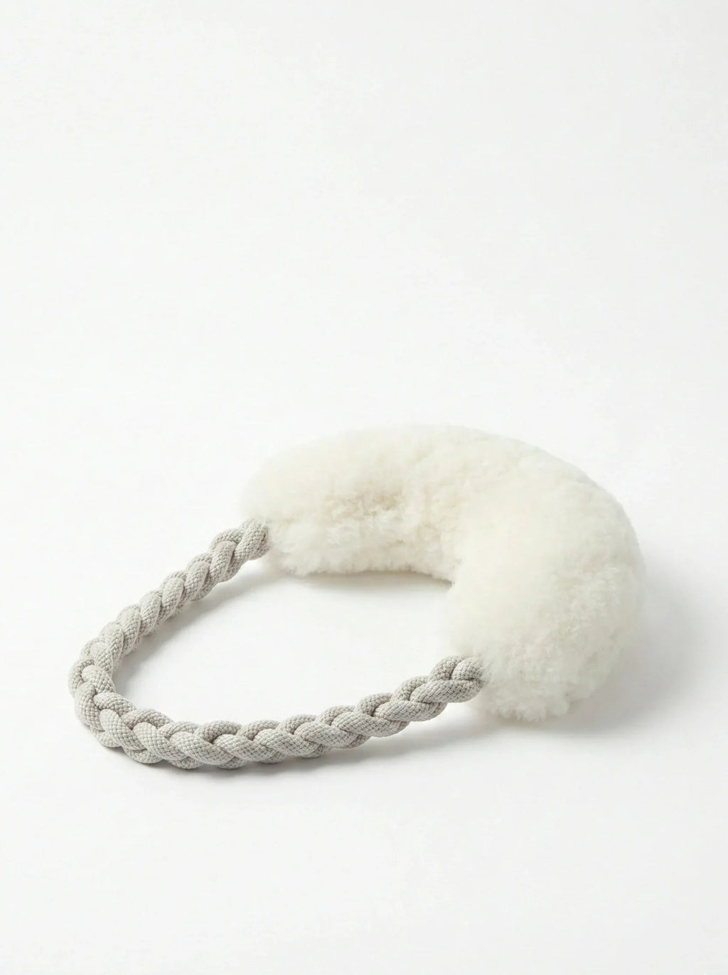 Wool Loop Tug Toy - White-1