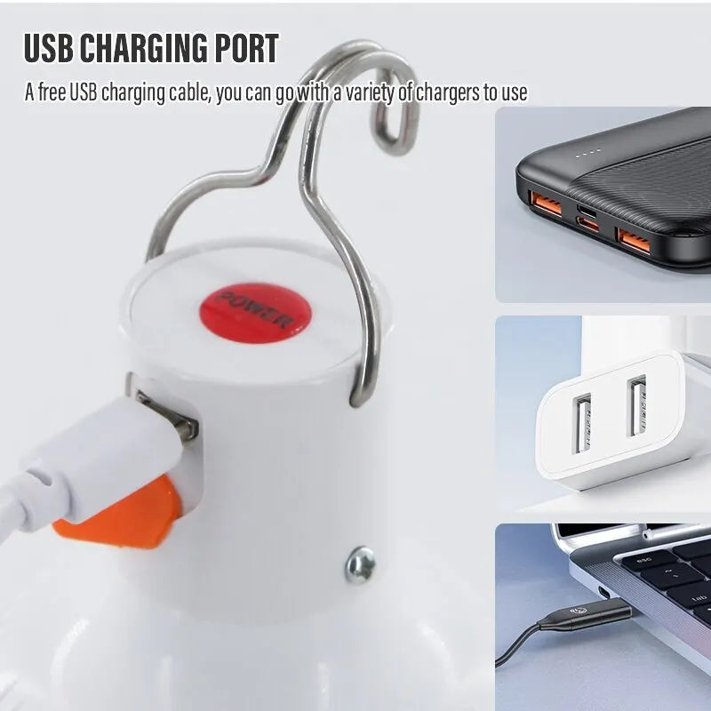 Usb Rechargeable Led Outdoor Lantern For Camping & Emergency-4