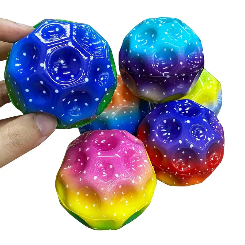 3Pcs Galaxy Moon Ball Extreme High Bouncing Ball-3