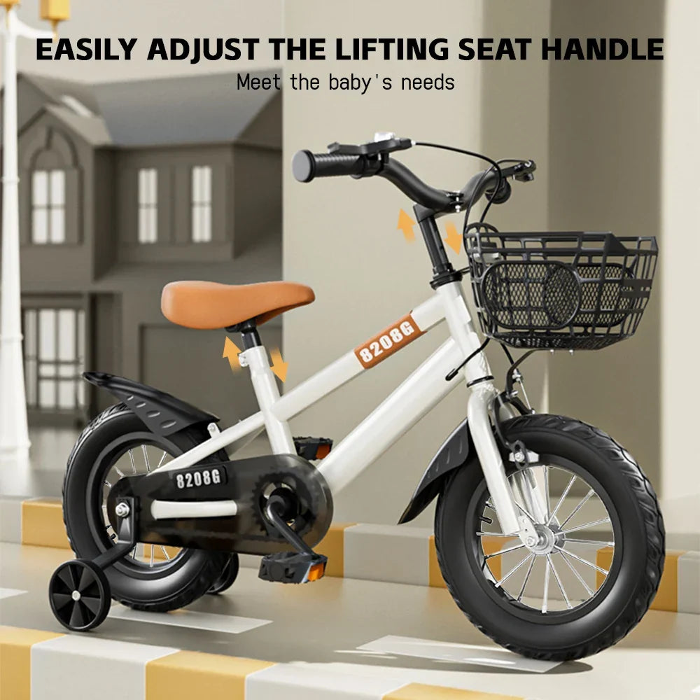 Kids Bike for Girls 3-7 Years with Basket-1