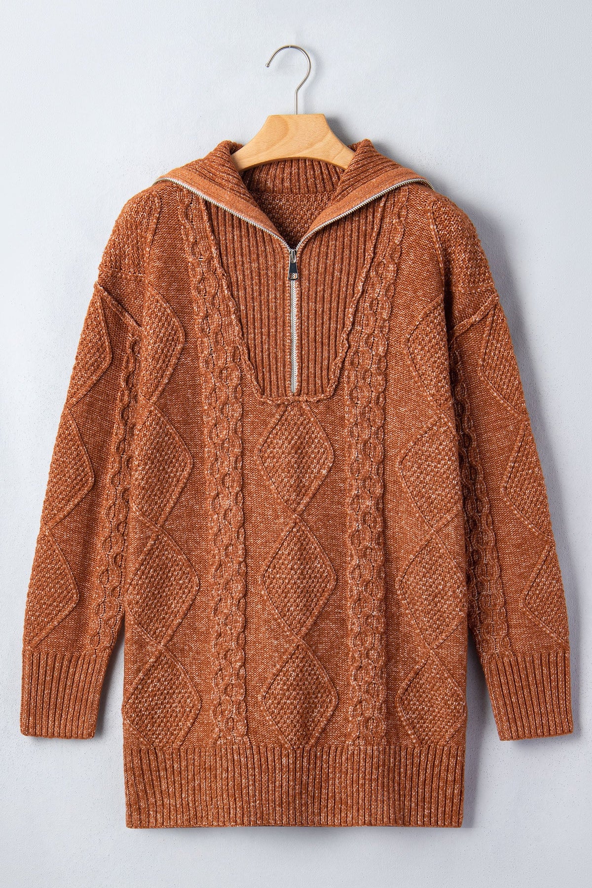 Keith Knit Drop Shoulder Long Sweater-3