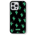 Casey Green Cactus Desert Night AG Matte Phone Case – Magnetic Anti-Fingerprint Protective Cover-0