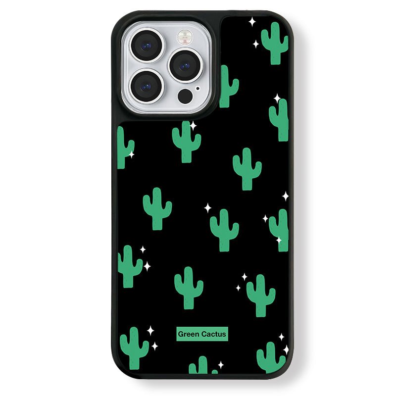 Casey Green Cactus Desert Night AG Matte Phone Case – Magnetic Anti-Fingerprint Protective Cover-0
