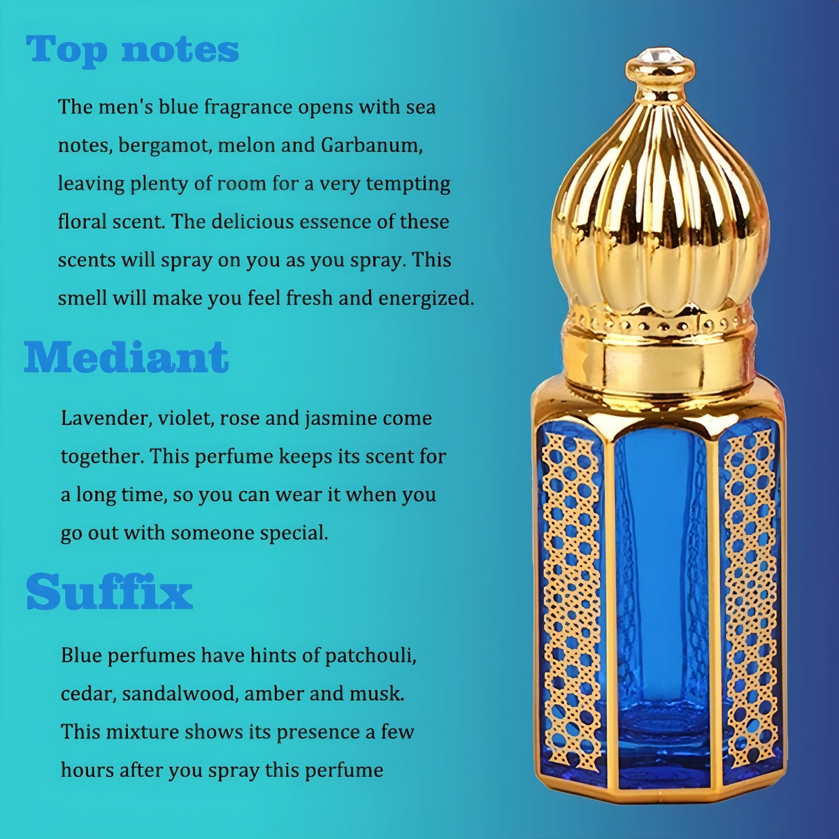 Men's Cologne with Lavender Mint & Woody Notes-3
