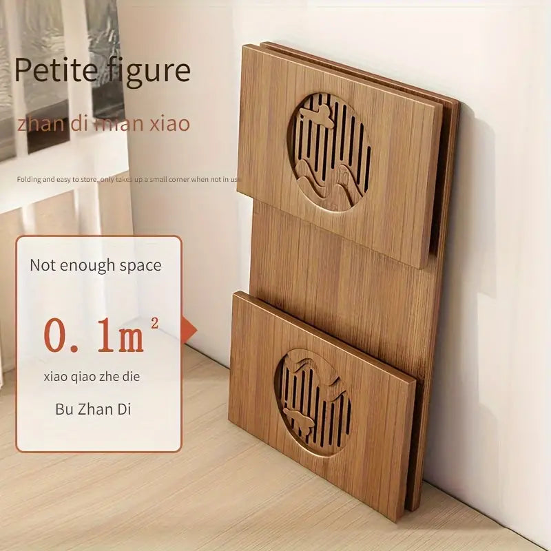 Folding Bamboo Coffee Table - Tatami-Style-1