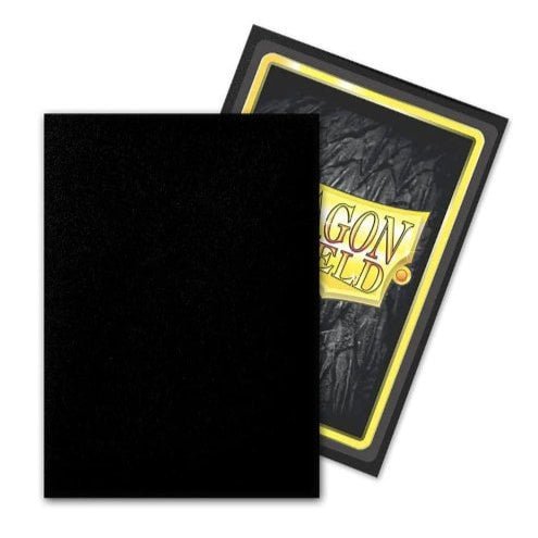 Dragon Shield - Standard Size Outer Sleeves 100pk - Matte Black-1