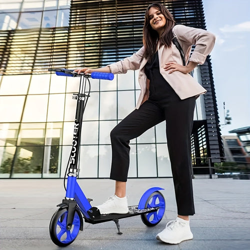 Adult Foldable Kick Scooter with Hand Brake-1