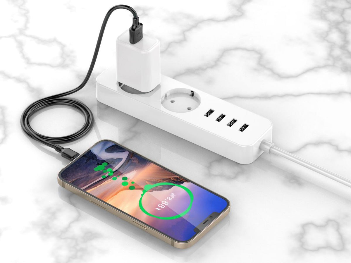Techancy Cabo De Dados Usb-Micro Preto TB1707, 2 M De Distância, 2,4 A De Carregamento, Compatível Com Microdispositivos-3