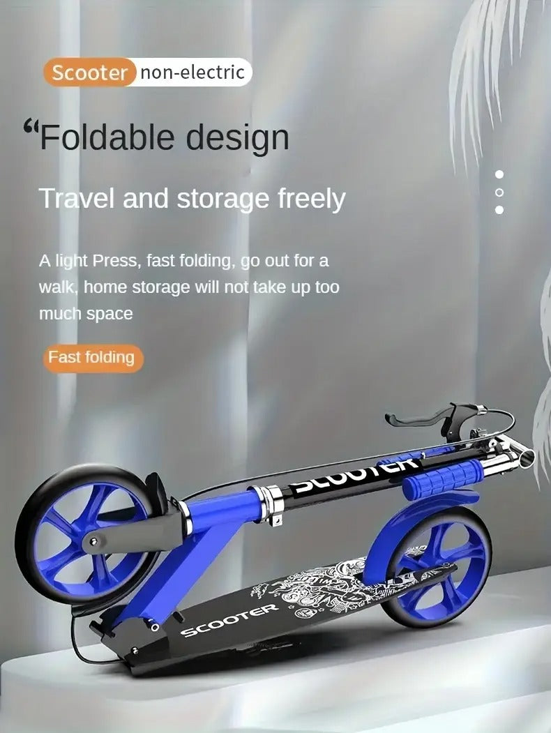 Adult Foldable Kick Scooter with Hand Brake-2