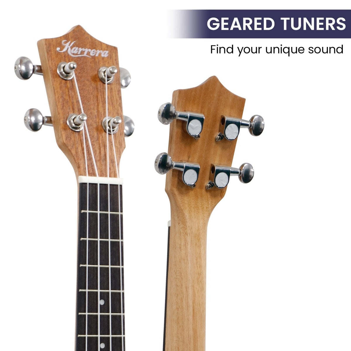 NNEDPE 23in Ukulele Guitar - Natural-3