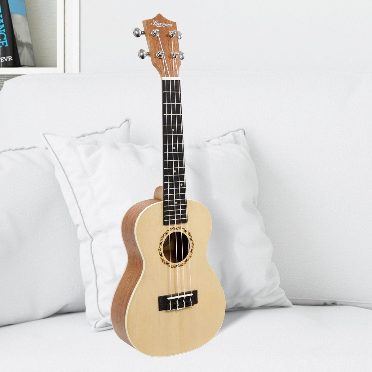 NNEDPE 23in Ukulele Guitar - Natural-4